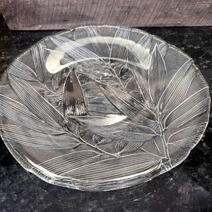 Tommy Bahama large glass serving platter